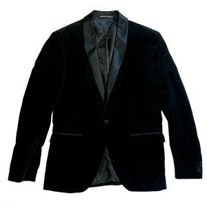 New without Tags Zara Black Velvet Blazer Size 42